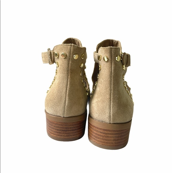 Carlos Santana Blake Tan Cut Out Ankle Boots NWT - Picture 6 of 13